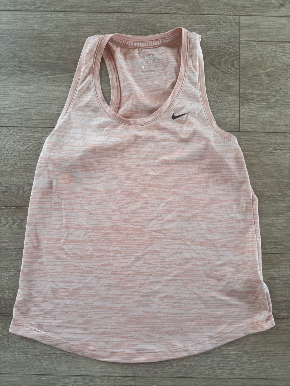 Nike Light Pink Heathered Racerback Tank